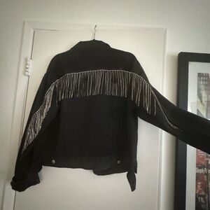 Black Fringe Jacket
